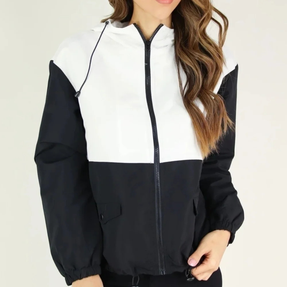 Black and White Windbreaker